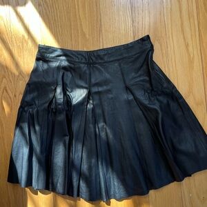 PJK Patterson J. Kincaid Black Mini Leather Skirt
